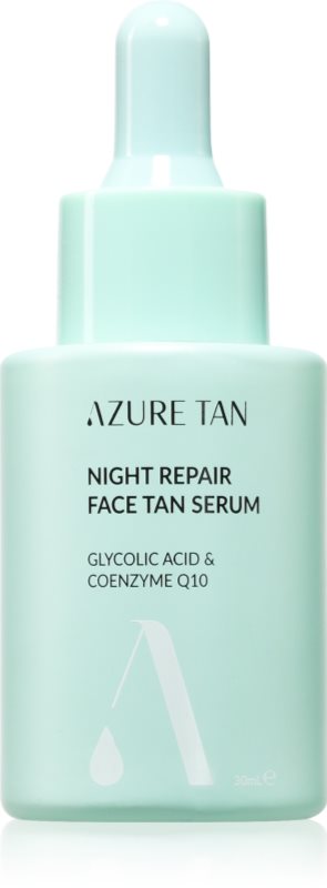Azure Tan Night Repair ser autobronzant pentru fata pentru noapte 30 ml
