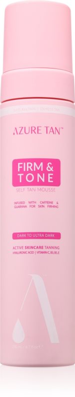 Azure Tan Firm & Tone spuma autobronzanta culoare Dark To Ultra Dark 200 ml