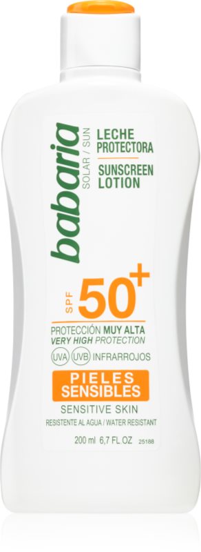 Babaria Sun Sensitive lapte de curățat, pentru piele sensibilă SPF 50+ 200 ml