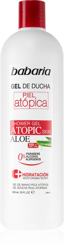 Babaria Aloe Vera gel de duș pentru piele atopica 600 ml