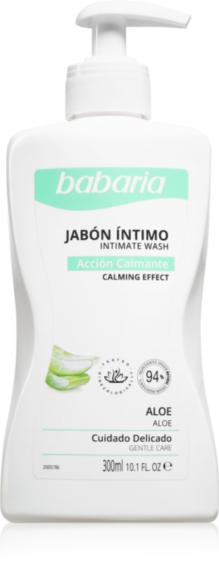 Babaria Aloe Vera Gel pentru igiena intima gel de dus pentru femei pentru igiena intima cu aloe vera 300 ml