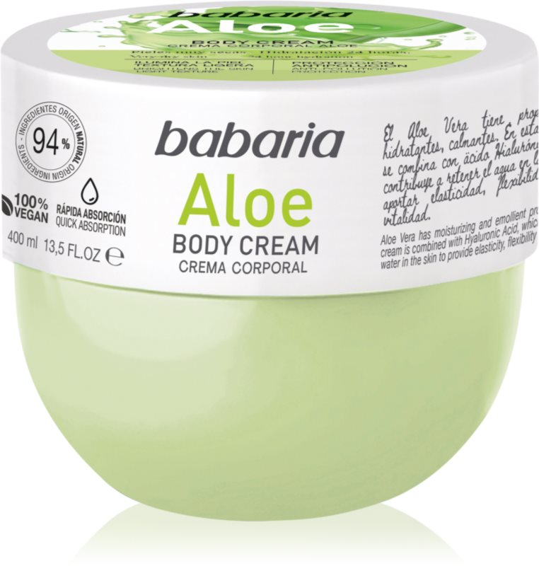 Babaria Aloe Vera crema de corp hidratanta pentru piele sensibila 400 ml