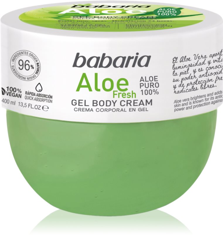 Babaria Aloe Vera gel hidratant pentru corp pentru toate tipurile de piele 400 ml