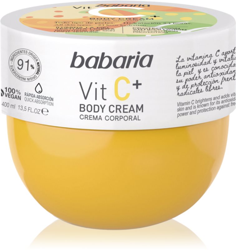 Babaria Vitamin C crema de corp hidratanta pentru toate tipurile de piele 400 ml