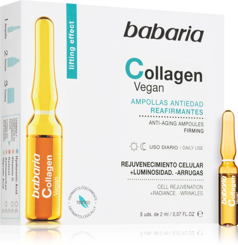 Babaria Collagen Ser impotriva semnelor de imbatranire a pielii in fiole 5x2 ml