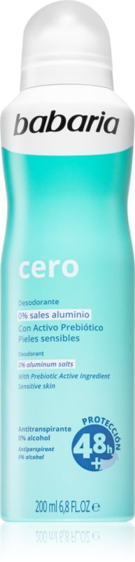 Babaria Deodorant Cero spray anti-perspirant pentru piele sensibila 200 ml