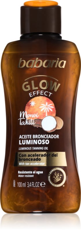 Babaria Glow Effect Monoi Tahiti ulei pentru strălucire plaja 100 ml