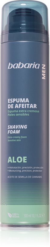 Babaria Aloe Vera spumă pentru bărbierit cu aloe vera 300 ml
