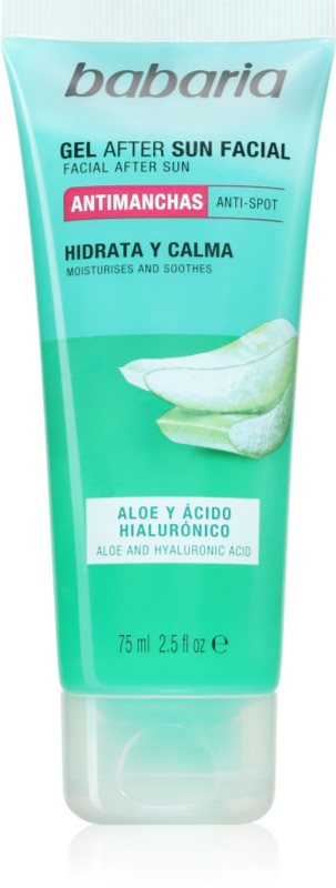 Babaria After Sunbathing Facial Gel gel pentru fata dupa expunerea la soare 75 ml