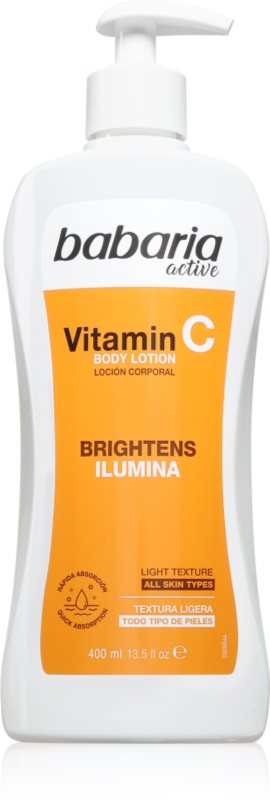 Babaria Vitamin C loțiune de corp iluminatoare 400 ml