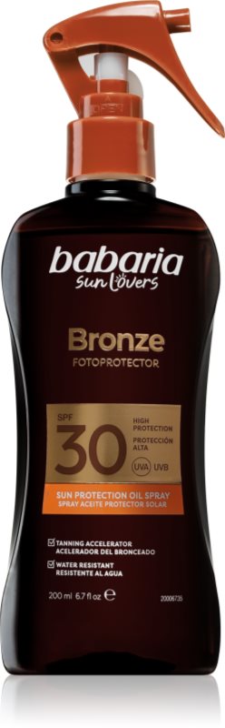 Babaria Sun Bronze Spray Sun Protector Oil ulei protector SPF 30 200 ml