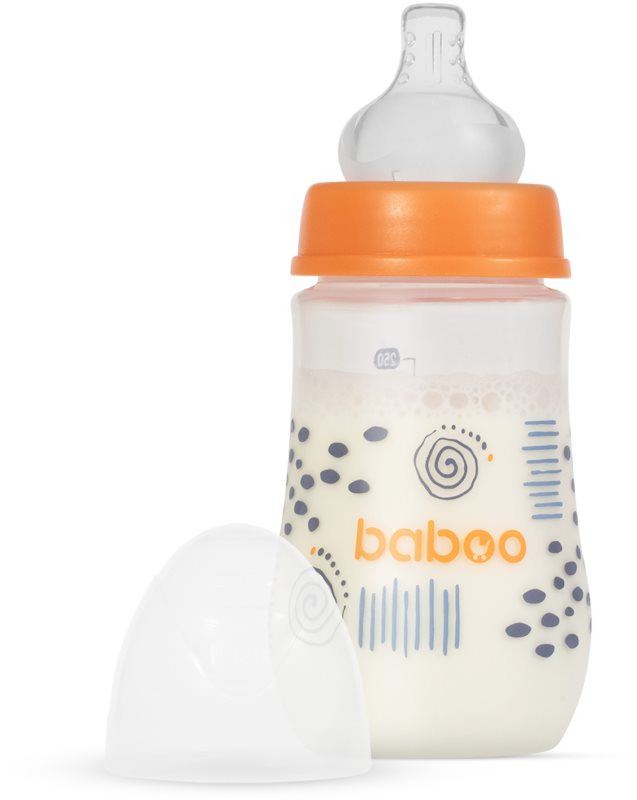 Baboo Anti-colic Feeding Bottle biberon anticolici Blue Haze, 3 m+ 250 ml