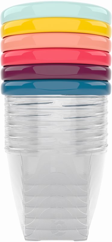 Babymoov Bowls Multicolor castron cu capac 6x250 ml