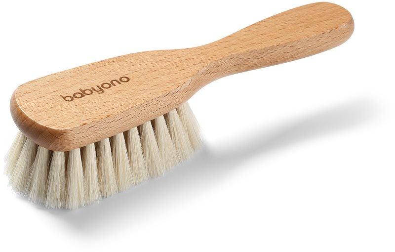 BabyOno Take Care Brush with Natural Bristles perie de par pentru nou-nascuti si copii 1 buc