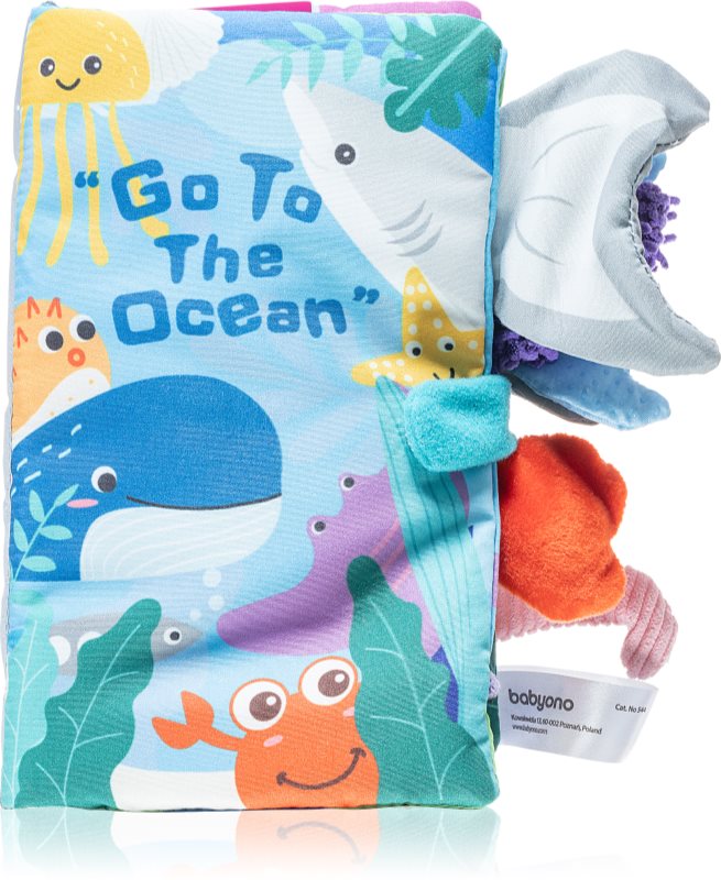 BabyOno Have Fun Go to the ocean carte educativă contrastantă 1 buc