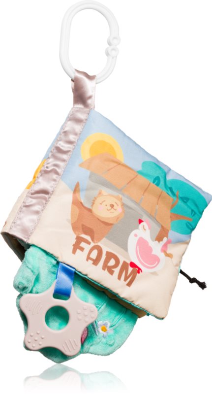 BabyOno Have Fun Sensory Book carte educativă contrastantă pentru dentiție