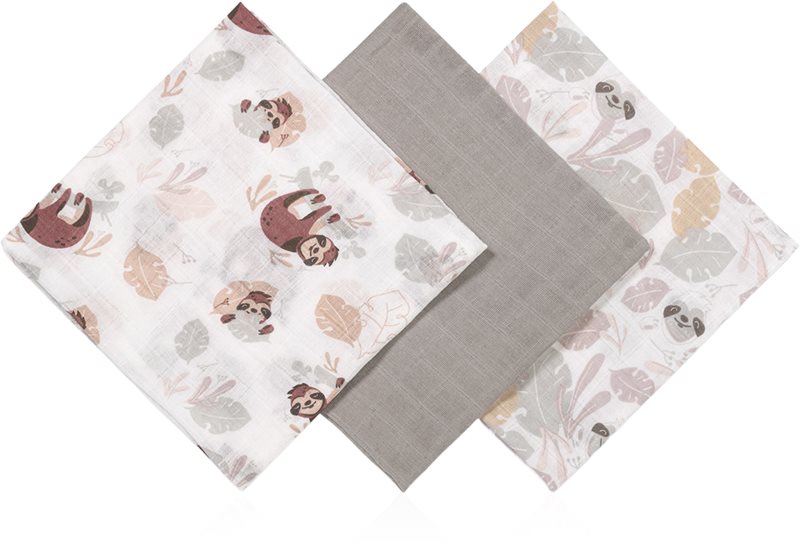 BabyOno Muslin Diapers Super Soft scutece textile Grey 70x70 cm 3 buc