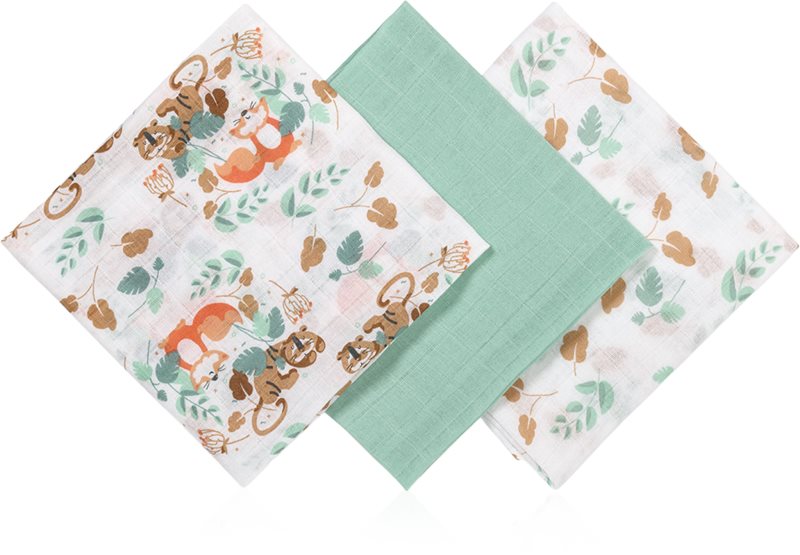 BabyOno Super Soft Mint scutece textile 70x70 cm Mint 3 buc