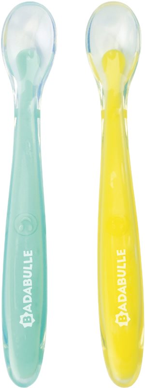 Badabulle Silicone Spoons linguriță 3 m+ 2 buc
