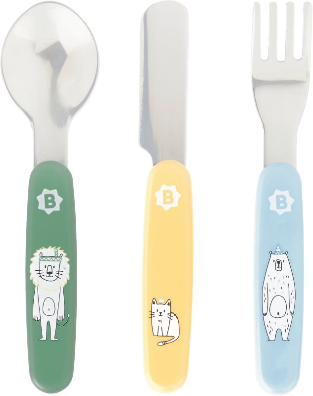 Badabulle Cutlery tacâmuri pentru copii 12 m+ 3 buc