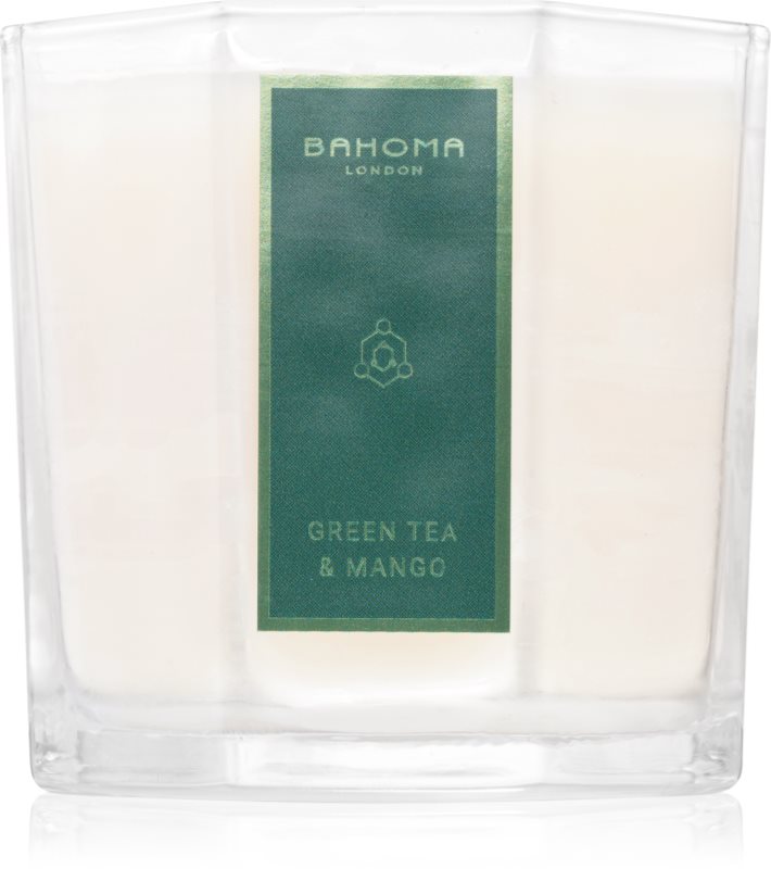 Bahoma London Octagon Collection Green Tea & Mango lumânare parfumată 180 g
