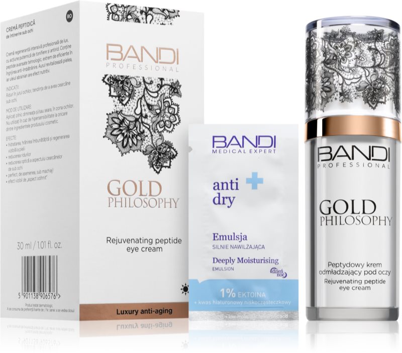 BANDI Cosmetics Gold Philosophy crema de ochi cu peptide 30 ml