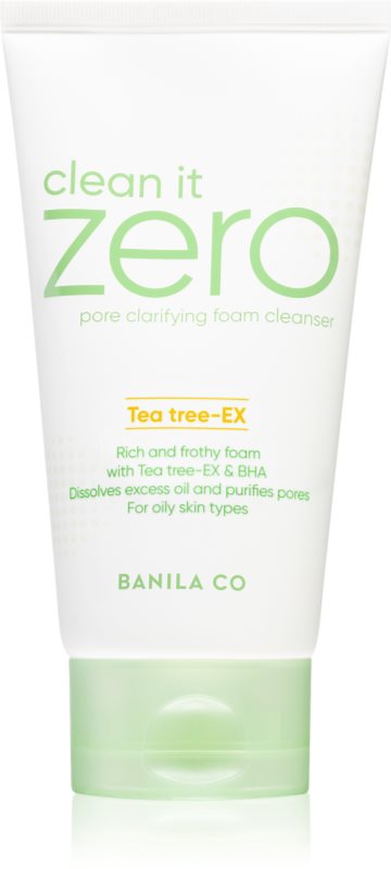 Banila Co. clean it zero pore clarifying spuma demachianta cu o textura cremoasa hidrateaza pielea si inchide porii 150 ml
