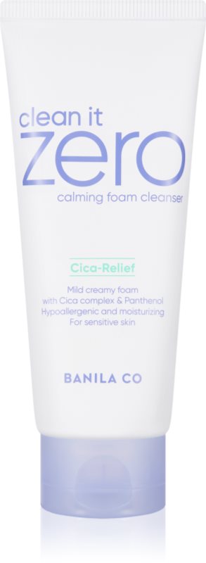 Banila Co. clean it zero calming spuma demachianta cu o textura cremoasa pentru a calma si intari pielea sensibila 150 ml
