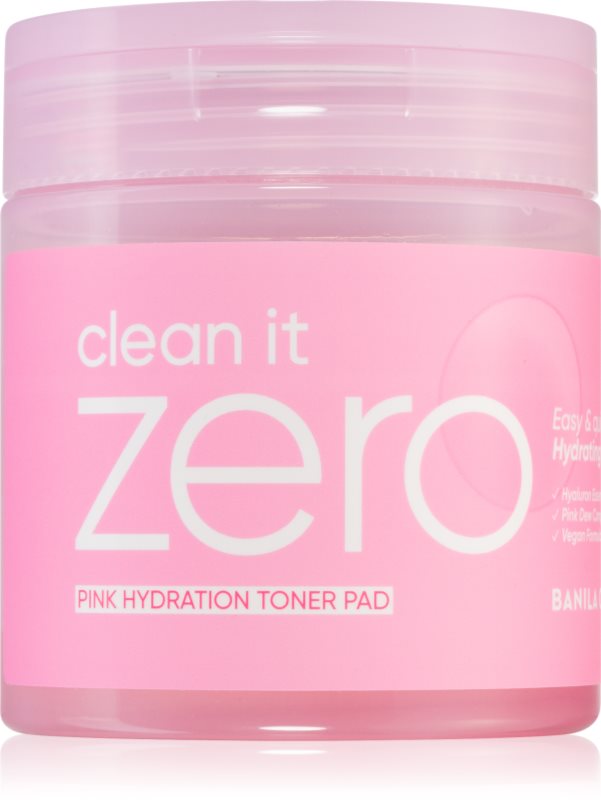 Banila Co. clean it zero Pink Hydration Toner Pad dischete de tonifiere cu efect de hidratare 70 buc