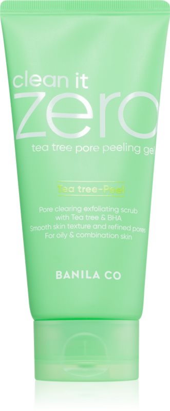Banila Co. clean it zero Tea Tree Pore Peeling Gel gel calmant si exfoliant pentru pori dilatati 120 ml