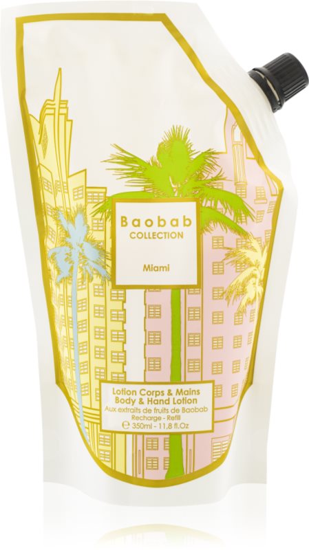 Baobab Collection Body Wellness Miami Lapte de mâini și de corp rezervă 350 ml