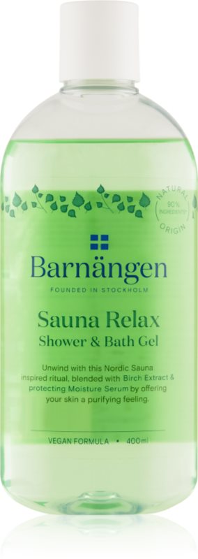 Barnängen Sauna Relax gel de dus si baie 400 ml