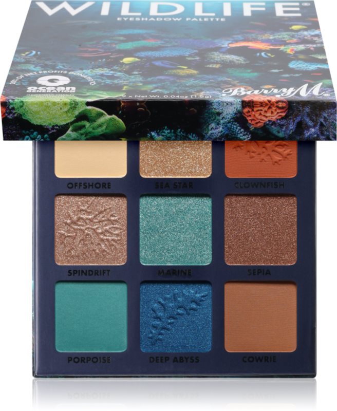 Barry M Wildlife Ocean paletă cu farduri de ochi 10,8 g