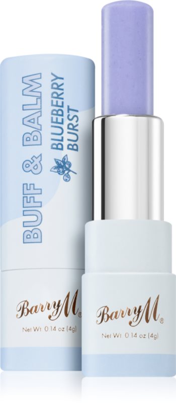 Barry M Buff & Balm balsam pentru netezirea buzelor pentru volum culoare Blueberry Burst 4 ml