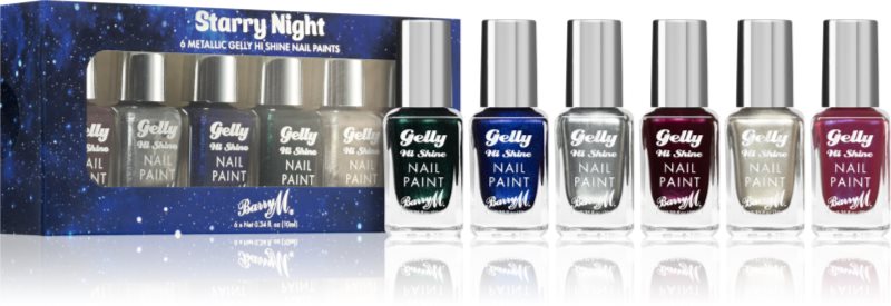 Barry M Gelly Hi Shine Starry Night set de lacuri de unghii