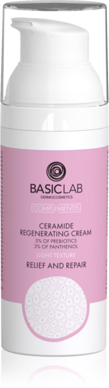 BasicLab Dermocosmetics Complementis cremă regeneratoare ușoară cu ceramide 50 ml