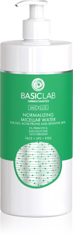 BasicLab Dermocosmetics Micellis Apă micelară pentru piele mixtă și uleioasă cu un dozator 500 ml