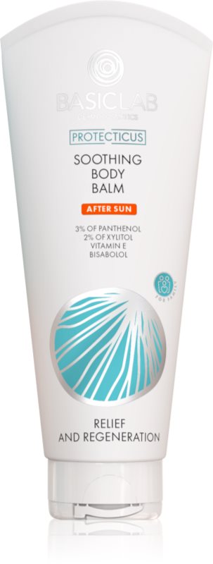 BasicLab Dermocosmetics Protecticus lapte de corp calmant dupa expunerea la soare 100 ml