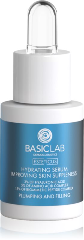 BasicLab Dermocosmetics Esteticus ser hidratant cu efect de întărire 3% Hyaluronic Acid 15 ml