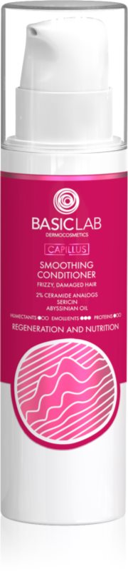 BasicLab Dermocosmetics Capillus balsam cu efect de netezire pentru par indisciplinat