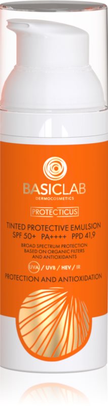 BasicLab Dermocosmetics Protecticus emulsie nuanțatoare SPF 50+ 50 ml