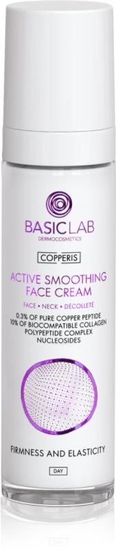 BasicLab Dermocosmetics Copperis crema de zi pentru netezire cu peptide 50 ml