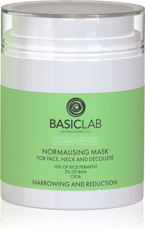 BasicLab Dermocosmetics Complementis masca de normalizare pentru ten gras și mixt 50 ml