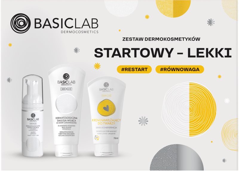 BasicLab Dermocosmetics Light Basic set cadou pentru piele sensibilă