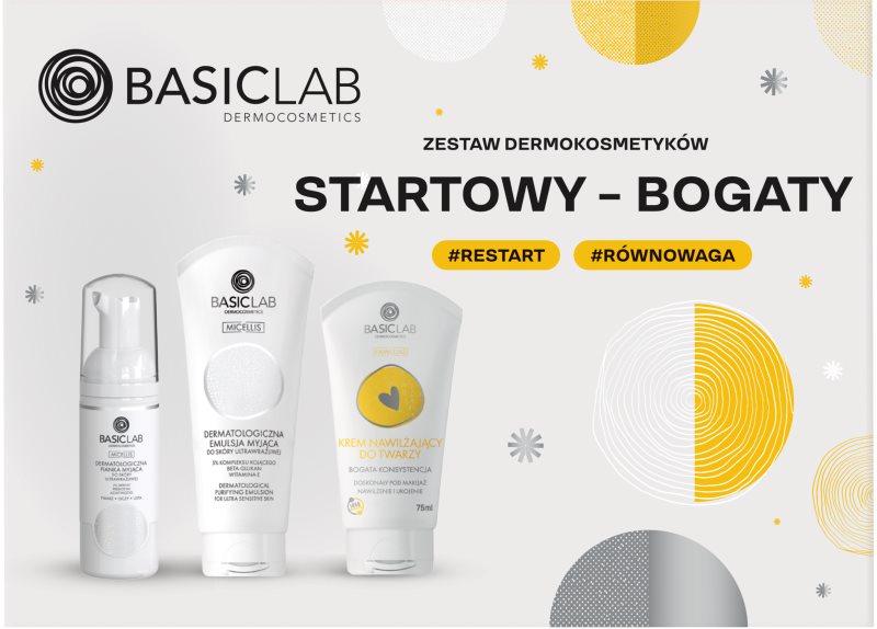 BasicLab Dermocosmetics Rich Basic set cadou pentru piele sensibilă