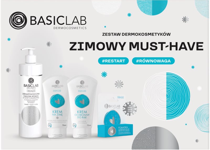 BasicLab Dermocosmetics Winter Must-have set cadou impotriva frigului si a vantului