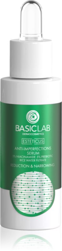 BasicLab Dermocosmetics Esteticus serum cu efect de iluminare pentru ten gras si problematic
