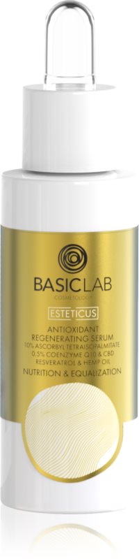 BasicLab Cosmetology Esteticus ser uleios antioxidant, pentru față cu CBD 30 ml