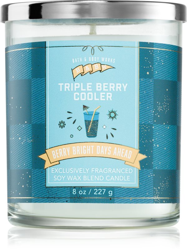 Bath & Body Works Triple Berry Cooler lumânare parfumată 227 g