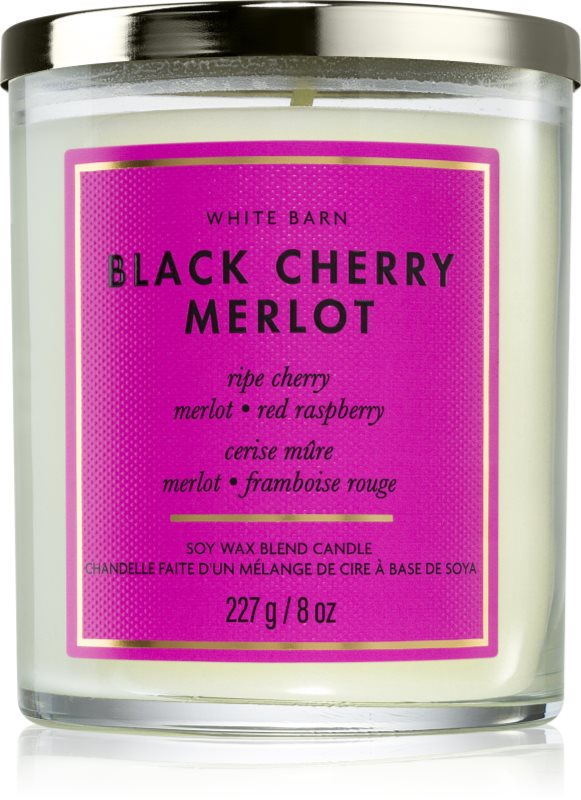 Bath & Body Works Black Cherry Merlot lumânare parfumată 227 g
